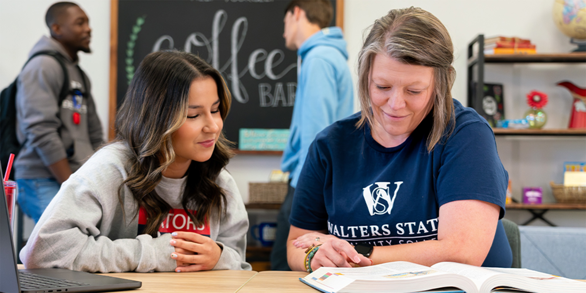 Students studying at Walters State