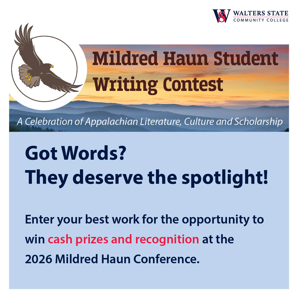 Mildred Haun Student Writing Contest