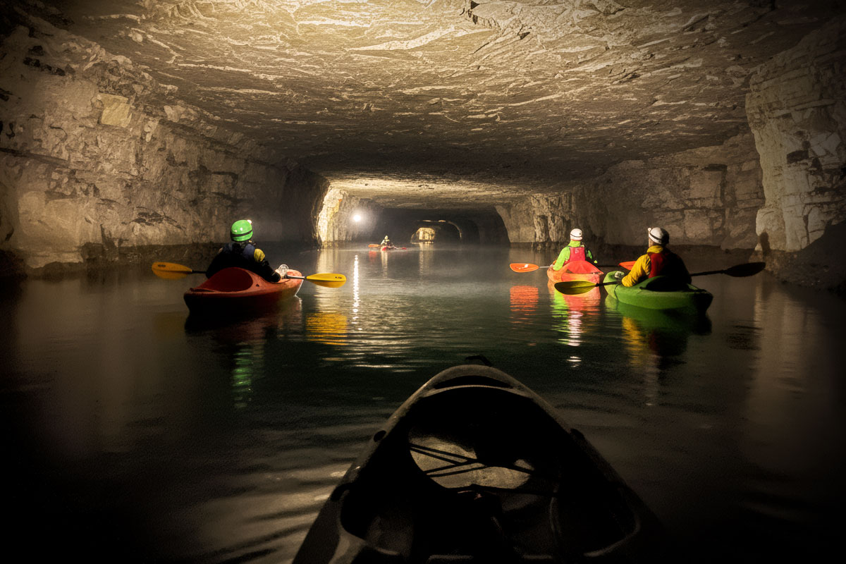 Underground Kayaking