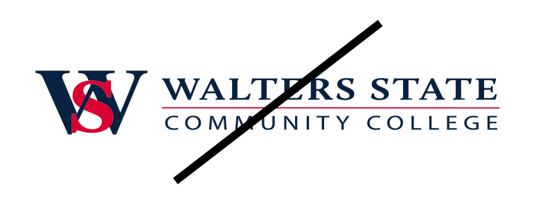 An example of the logo being streched.