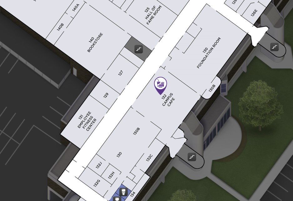 Campus Cafe map