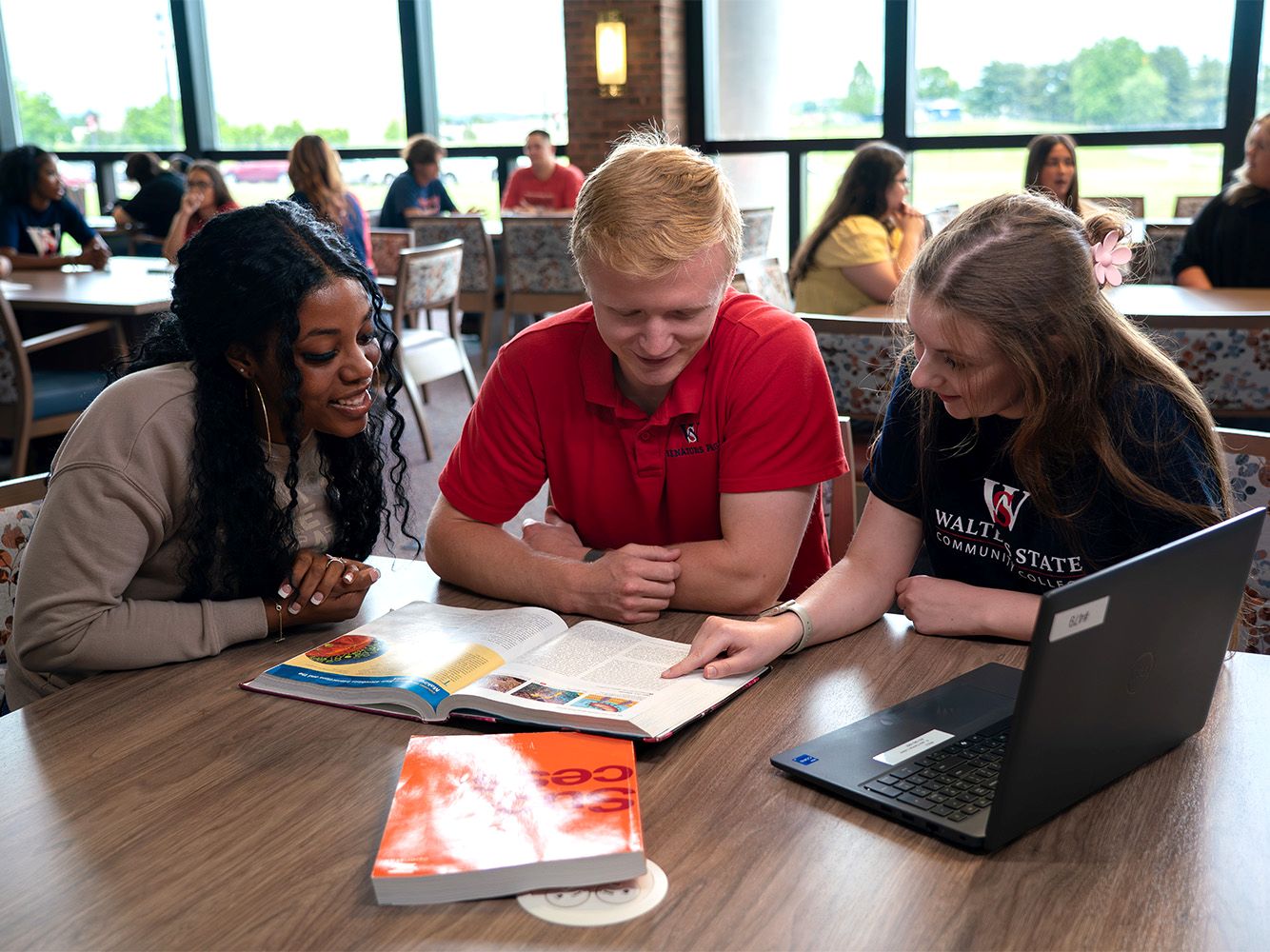 Students in the R. Jack Fishman Library
