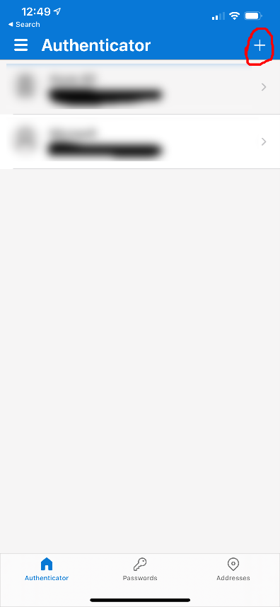 Add a new account