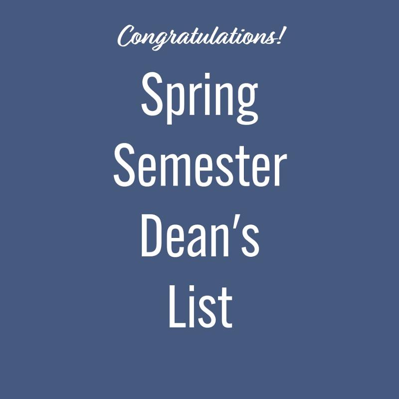 Spring Semester 2024 Dean's List